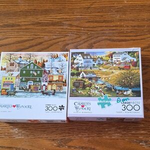 Buffalo David Bitton Charles Wysocki Puzzle Set - 300 Pieces